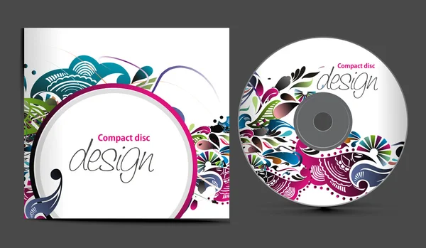 Design de capa de CD — Vetor de Stock