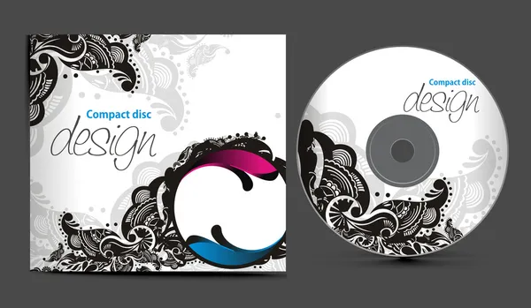 Design de capa de CD — Vetor de Stock