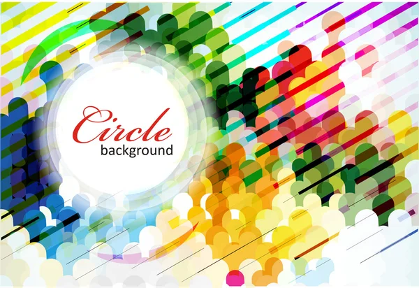 Abstract colorful circle background — Stock Vector