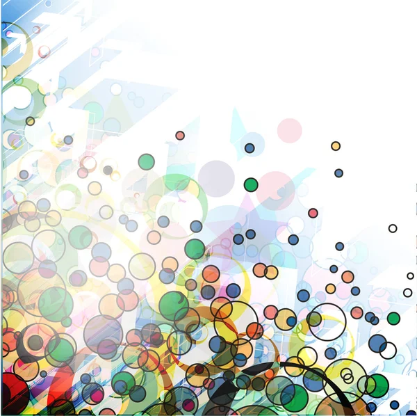 Abstracto círculo colorido fondo — Archivo Imágenes Vectoriales