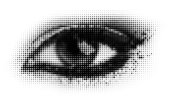 Точечный глаз — стоковый вектор