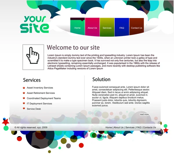 Website ontwerp — Stockvector