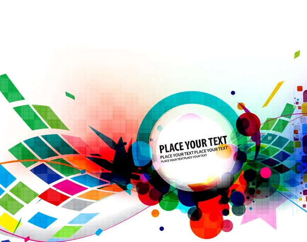 Abstract kleurrijk banner ontwerp — Stockvector