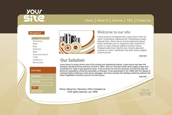 Web site design Stock Illustration