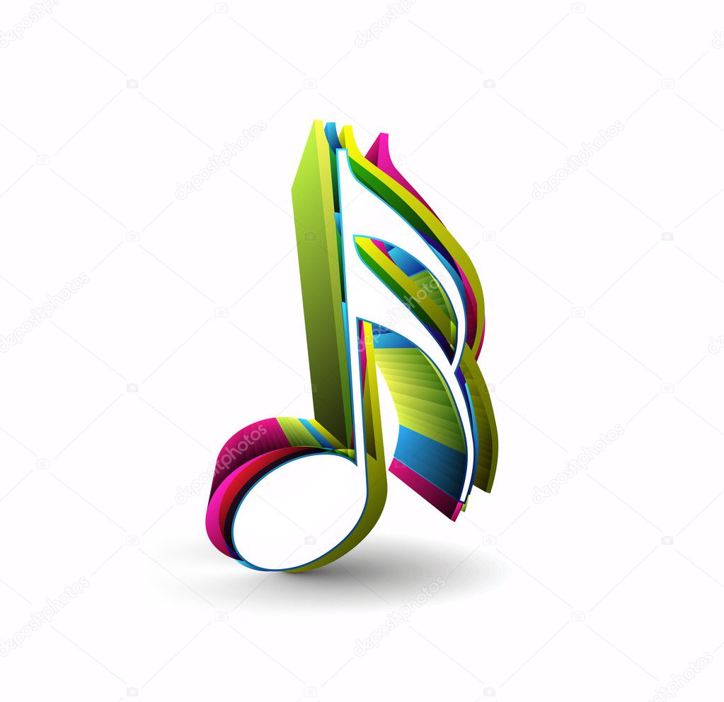 Music notes Stock Vector Image by ©redshinestudio #4482576