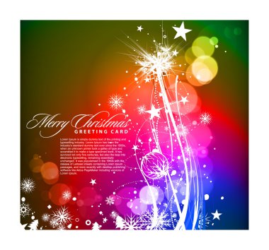 Christmas colorful design clipart