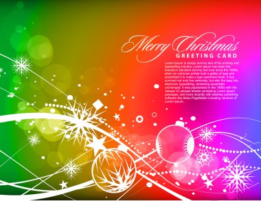 Christmas colorful design clipart