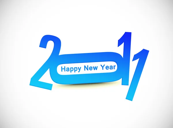 New year 2011 in white background. — Stock Vector