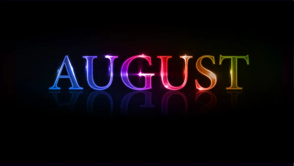August design — Stock Vector