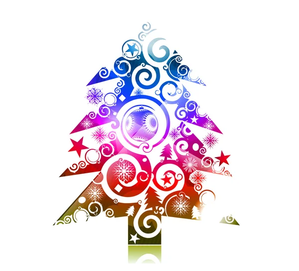 Барвистий Фон Новий Рік Різдво Векторні Ілюстрації — стоковий вектор