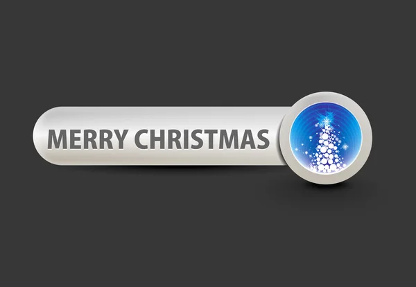 クリスマス ベクトル デザイン ホワイト バック グラウンドで光沢のあるボタン — ストックベクタ