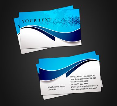 Business card set clipart