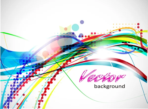 Abstract Wave Line Sample Text Background Vector Illustration — Stock Vector