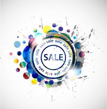 Grunge sale banner clipart