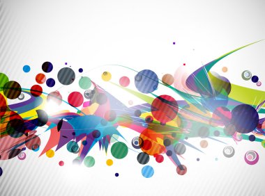 Abstract colorful futuristic design clipart