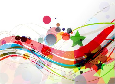 Abstract colourful backgroung clipart