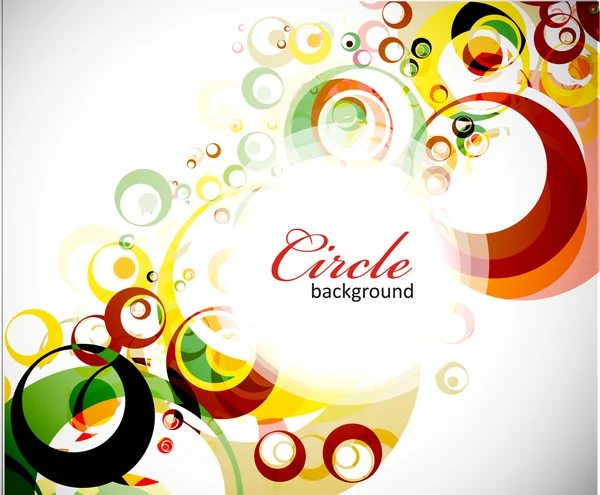 Abstracte Cirkel Van Kleurrijke Achtergrond Vectorillustratie — Stockvector