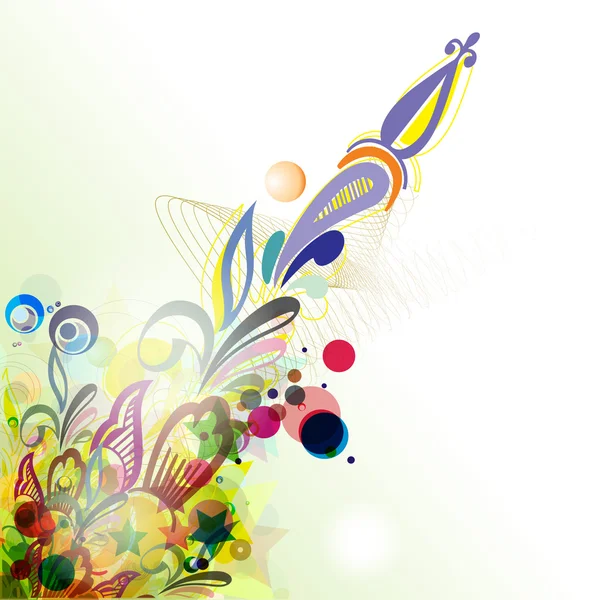 Абстрактний Барвистий Квітковий Фон Векторні Ілюстрації — стоковий вектор