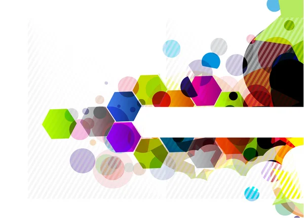Abstracte Kleurrijke Cirkel Banner Ontwerp Achtergrond — Stockvector