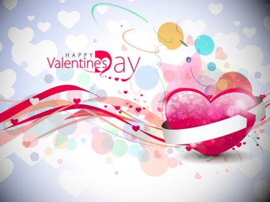 Abstract valentines day colorful background design element. clipart