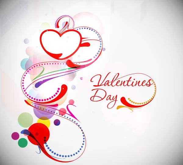 Abstract Valentines Day Text Background Vector Illustration — Stock Vector