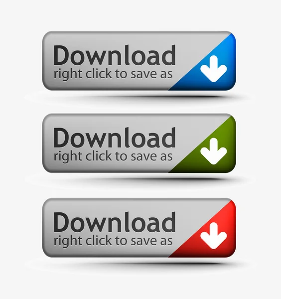 Ícone de download Web — Vetor de Stock