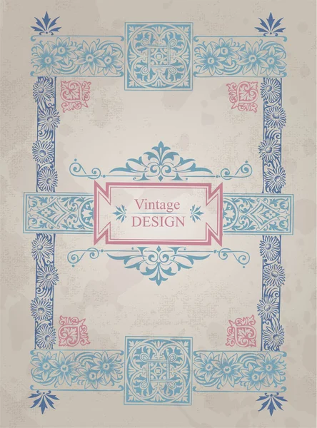 Design de moldura vintage (vetor ) — Vetor de Stock