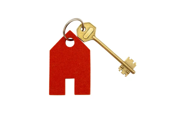 Золотий ключ будинку — стокове фото