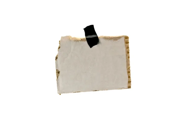 Fechar de pedaço de papelão — Fotografia de Stock