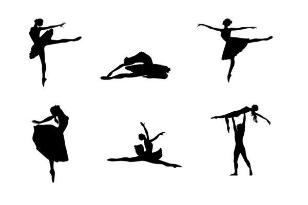Colección de silueta de ballet — Foto de Stock