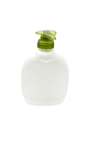 Pompa di plastica bottiglia di sapone — Foto Stock