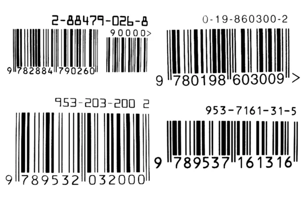 Bar code number on a white background — Stock Photo, Image