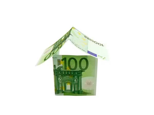Casa feita de dinheiro — Fotografia de Stock