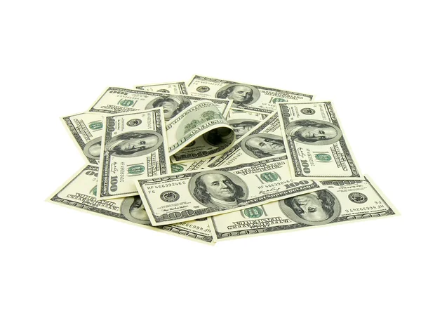 Heap de dólares americanos — Fotografia de Stock