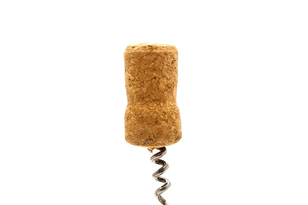 stock image Close up of bottle opener and cork