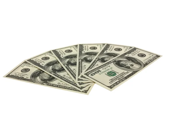 Fan from american dollars banknotes Stock Image