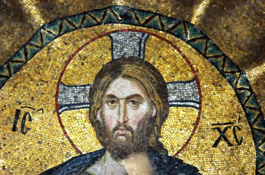 Mosaic of Jesus Christ clipart