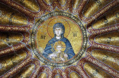 Mosaic of Virgin Mary clipart