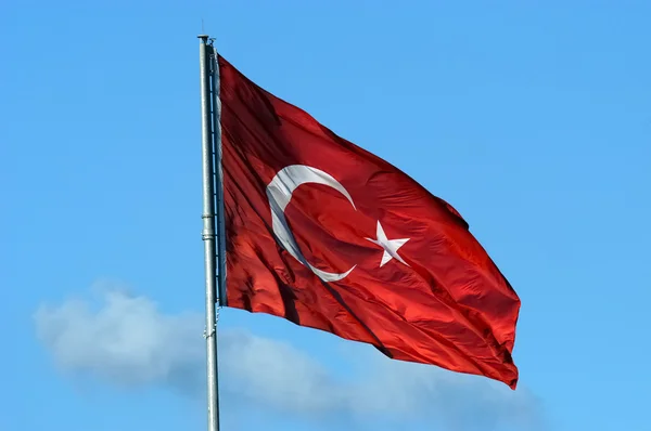 Török zászló — Stock Fotó