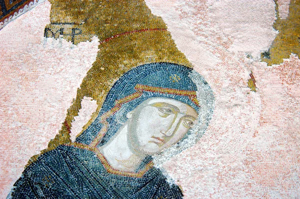 Mosaik, das die Jungfrau Maria zeigt — Stockfoto