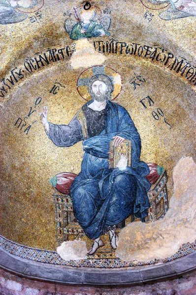 Mosaik av jesus Kristus, istanbul, — Stockfoto