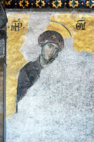 Virgem Maria, Santa Sofia, Istambul — Fotografia de Stock