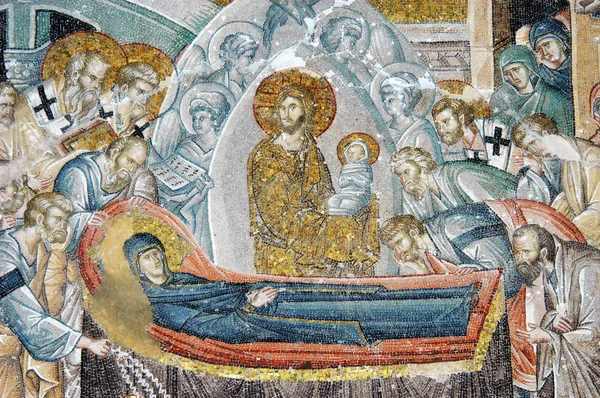 La escena de la muerte de la Virgen María, Estambul — Foto de Stock