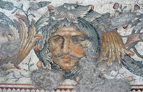 Head of ocean, mosaic, Istanbul — Stock Photo, Image