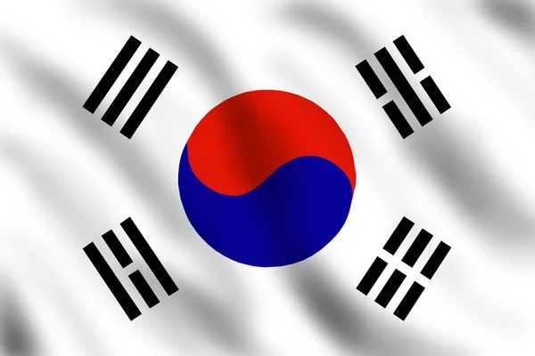 Bandiera di South Korea — Foto Stock