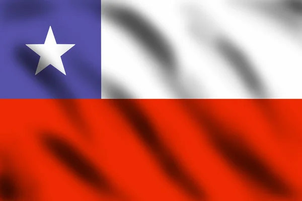 Chilská vlajka — Stock fotografie