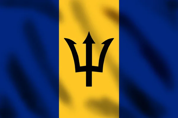 Прапор Барбадосу — стокове фото