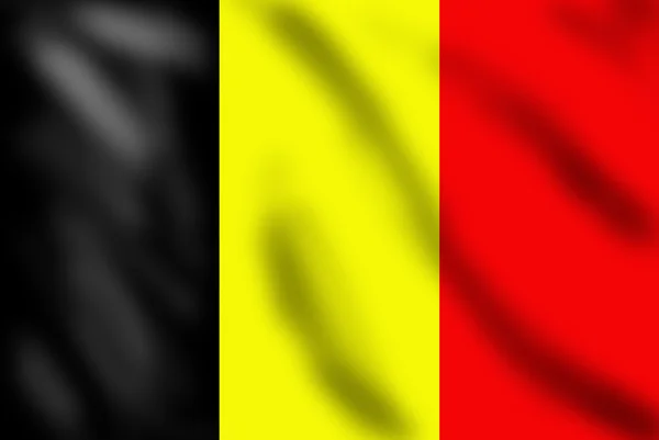 Banderą Belgii — Zdjęcie stockowe