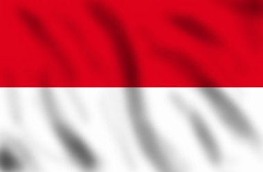 Flag of Indonesia clipart