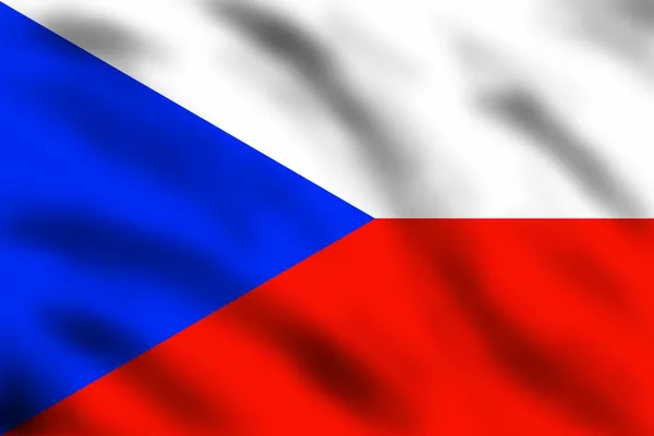 Cseh zászló — Stock Fotó